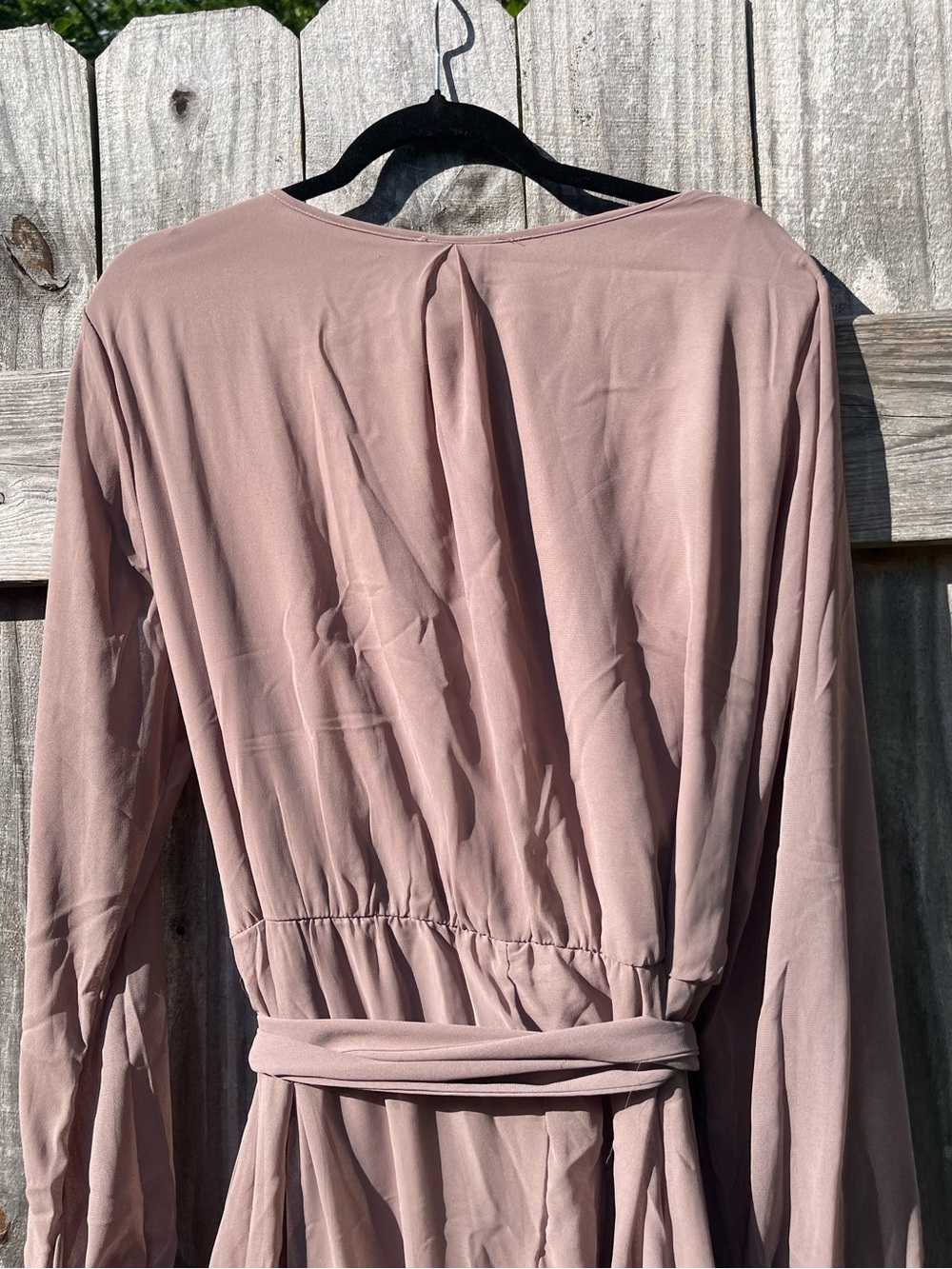 Baltic Born Beige Dusty Rose Wrap Maxi Dress 3X TALL - Picture 11 of 12